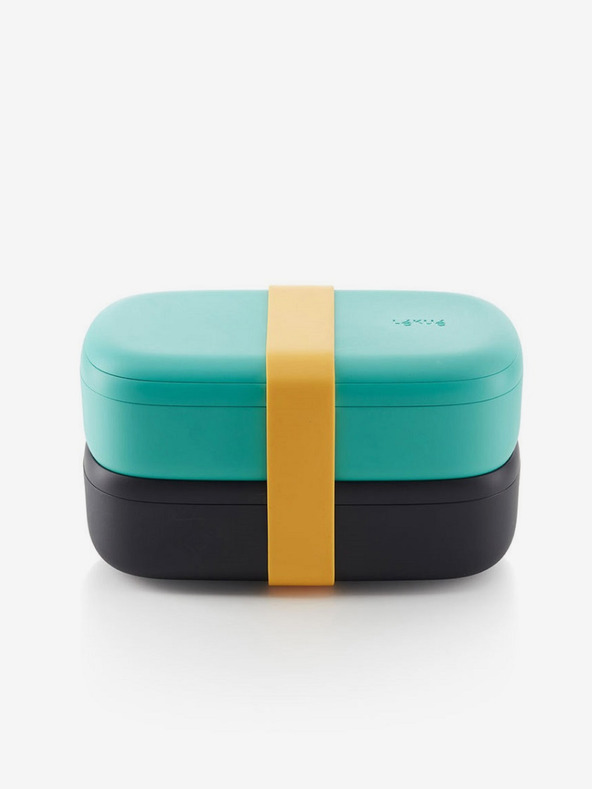 Lékué Crno-tirkizni kutija za ručak Lékué LunchBox To Go (1000 ml)