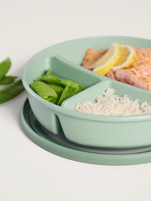Mepal Svijetlo zelena posuda s tri pregrada Mepal Bento zdjela Cirqula 250+250+500 ml