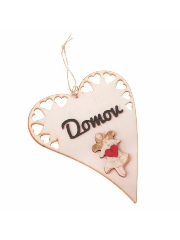Casa de Engel Drveno viseće srce s natpisom (CZ), 0/50