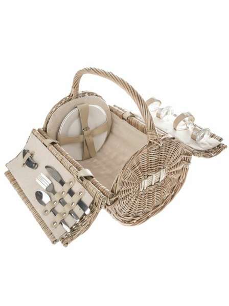 Casa de Engel Pletena košara za piknik za 2 osobe, 0/4