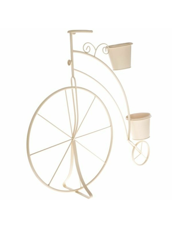 Casa de Engel Metalna posuda za cvijeće na kotačiće - bež, 0/6