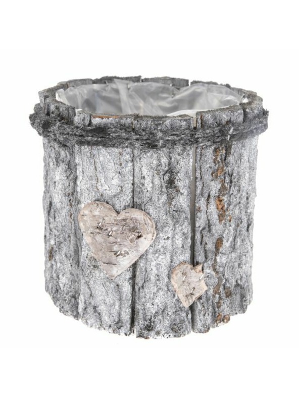 Casa de Engel Drveni poklopac za lonac za cvijeće s PVC-om, 0/24