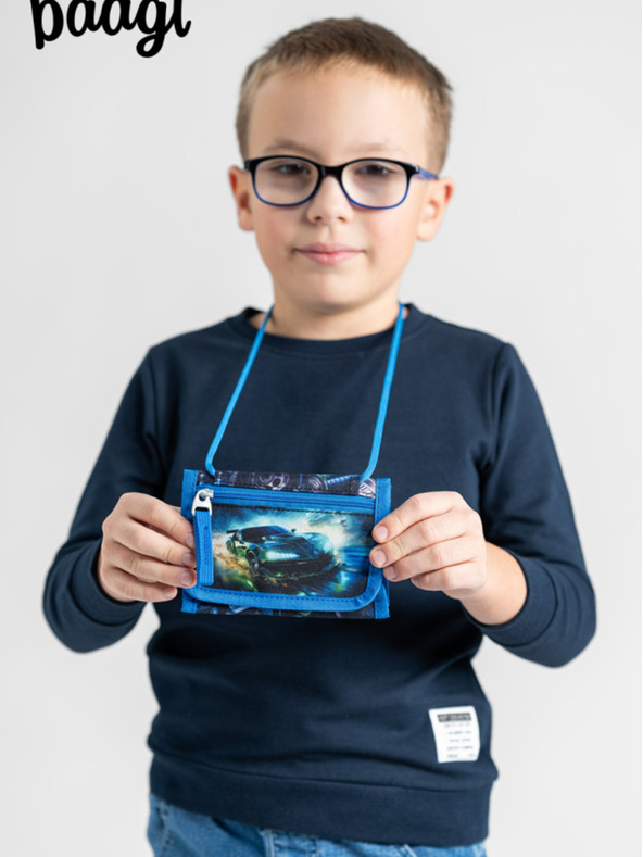 BAAGL  Crni Baagl novčanik oko vrata za trkaće automobile