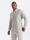 Ombre Clothing Muška pamučna košulja REGULAR FIT s finim prugama Ombre Clothing