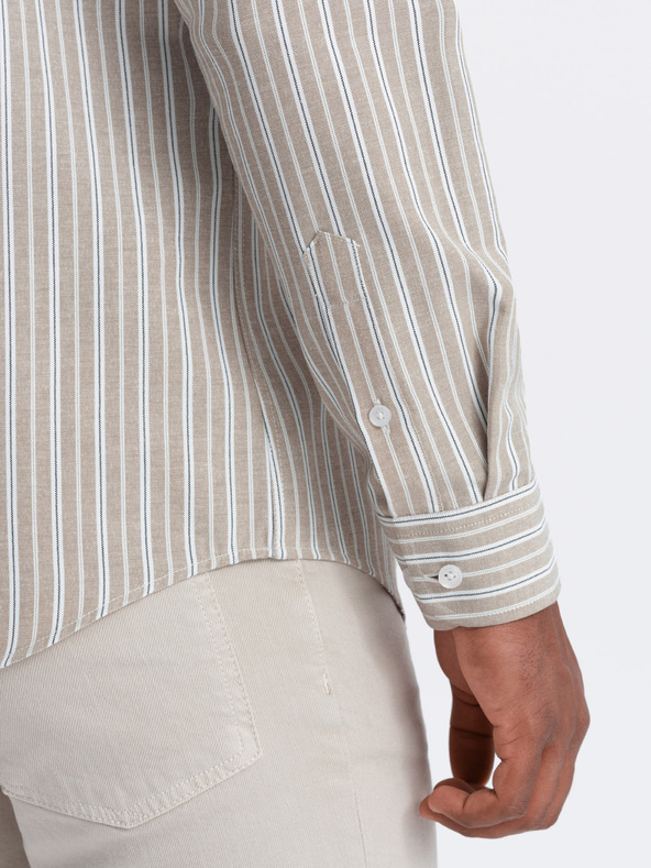 Ombre Clothing Muška pamučna košulja REGULAR FIT s finim prugama Ombre Clothing