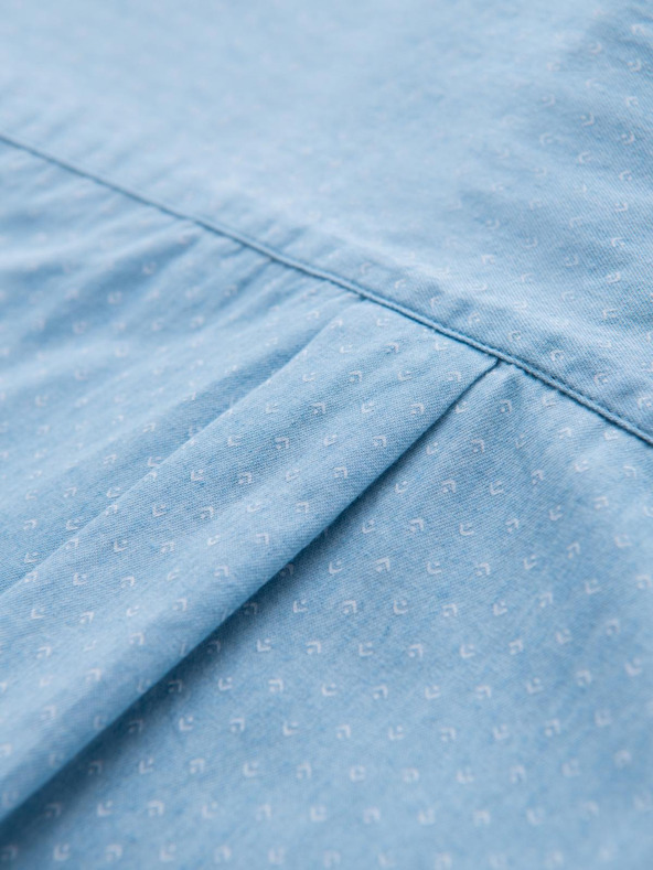 Ombre Clothing Muška mekana traper košulja s uzorkom i džepom - svijetloplava Ombre odjeća