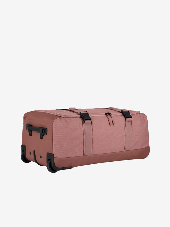 Travelite Ružičasta putna torba Travelite Kick Off Wheeled Duffle L Rosé