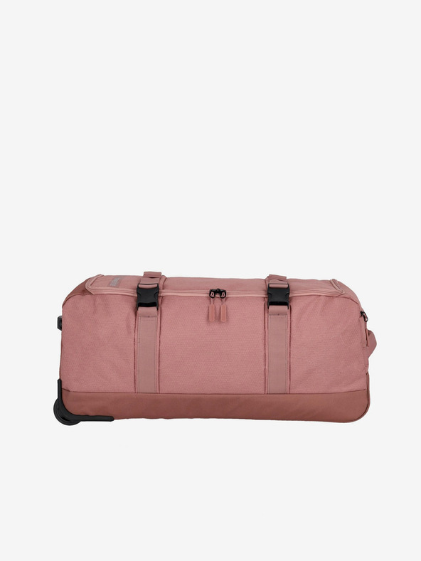 Travelite Ružičasta putna torba Travelite Kick Off Wheeled Duffle L Rosé