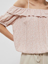 Moodo Moodo svijetlo roza ženska bluza s uzorkom