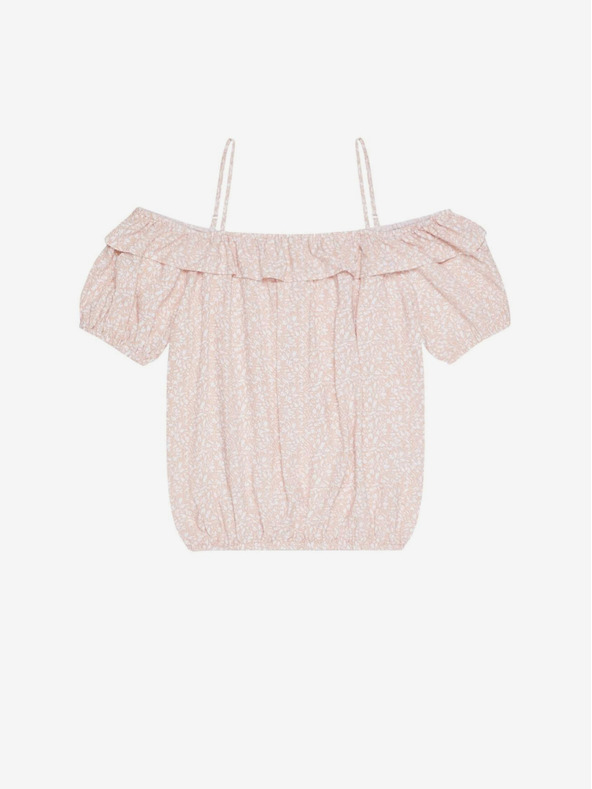 Moodo Moodo svijetlo roza ženska bluza s uzorkom