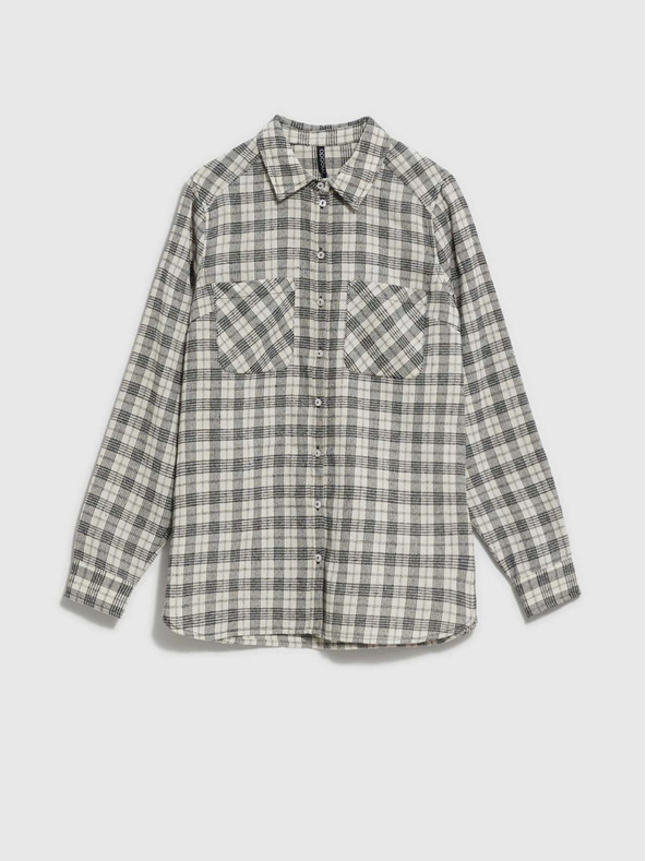 Moodo Crno-bijela Moodo ženska košulja na kockice