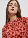 Moodo Moodo vino-narančasta ženska cvjetna bluza
