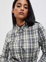 Moodo Bijelo-siva Moodo ženska košulja na kockice