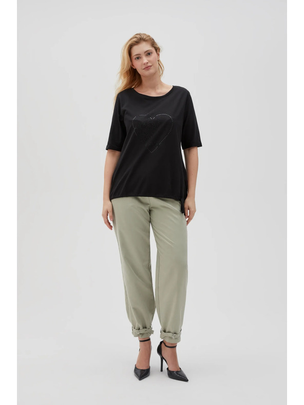 Moodo Crna ženska majica Moodo