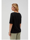 Moodo Crna ženska majica Moodo