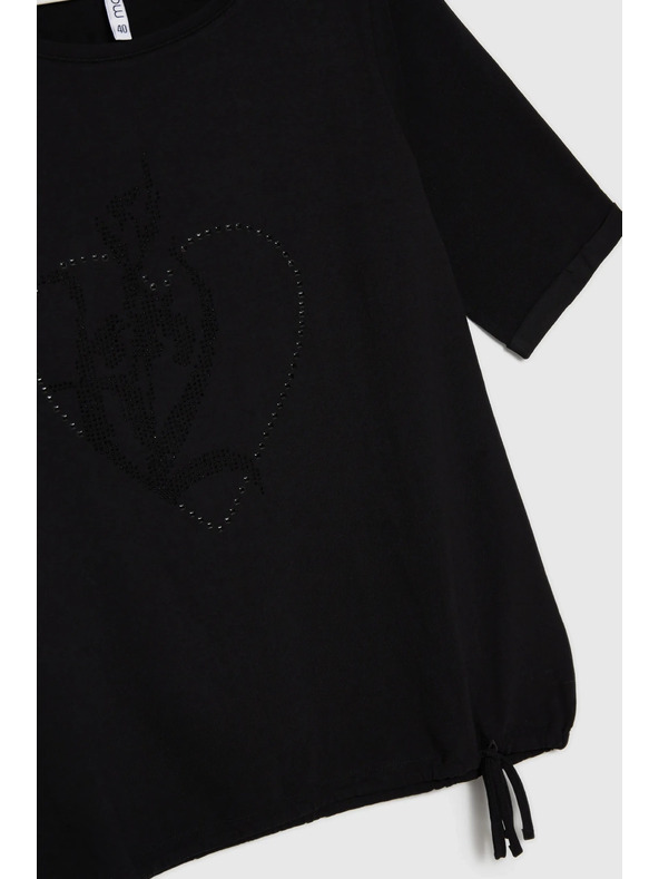 Moodo Crna ženska majica Moodo