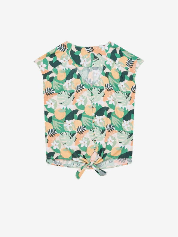 Moodo Moodo ženska zelena košulja s uzorkom