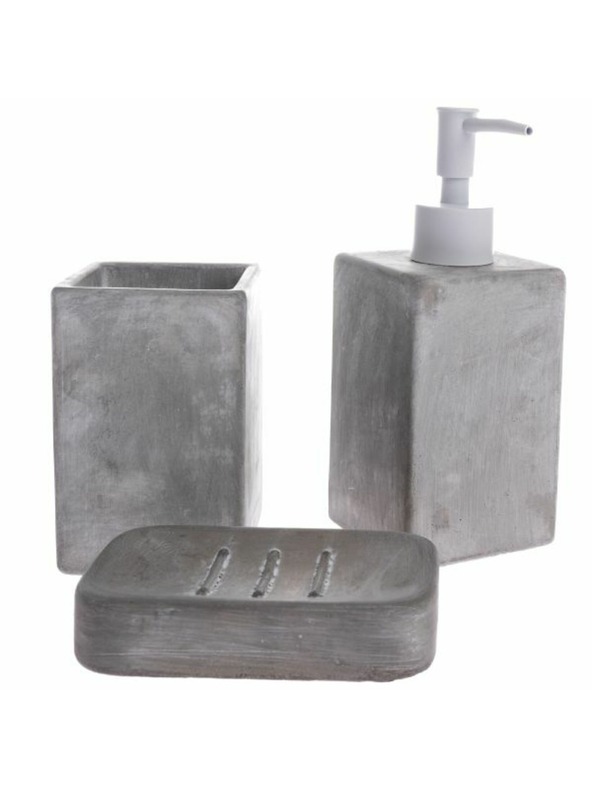 Casa de Engel Set kupaonskog pribora, cement, 0/12