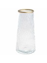 Casa de Engel Staklena vaza sa zlatnim rubom, prozirna, 0/12