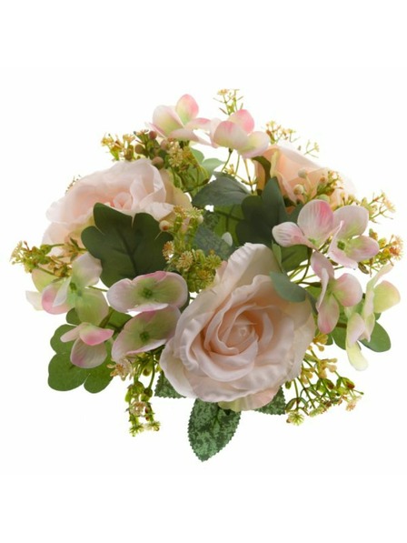 Casa de Engel Umjetni vijenac - ruže i hortenzije, krem, 24/120