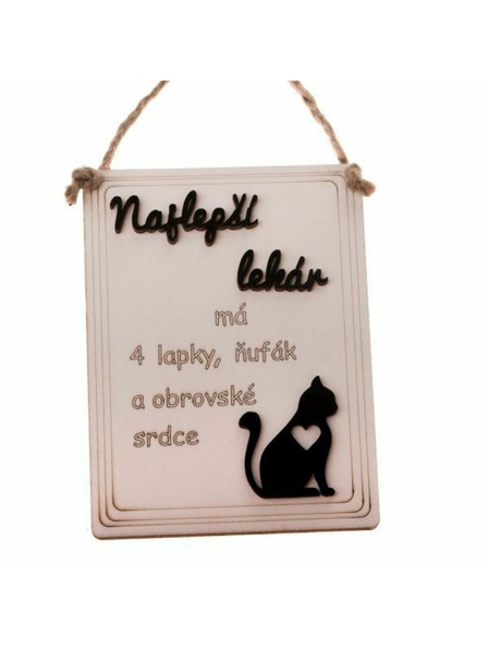 Casa de Engel Drvena viseća ploča s natpisom (SK), 0/50