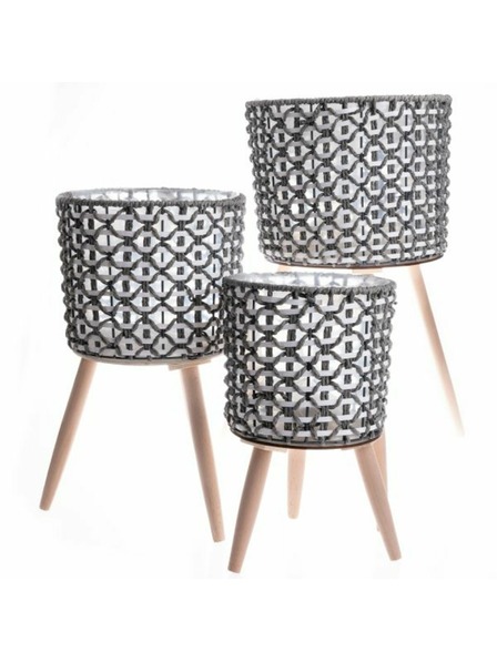 Casa de Engel Košara za papir na drvenim nogama - set od 3 komada, 0/3