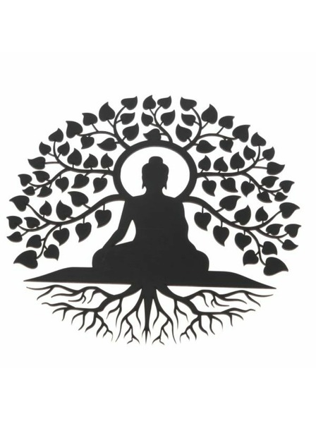 Casa de Engel Drvena dekoracija na zidu - stablo s Buddhom, 0/25