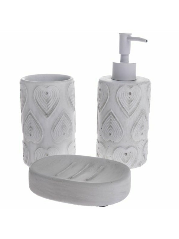 Casa de Engel Set kupaonskog pribora, cement, 0/12