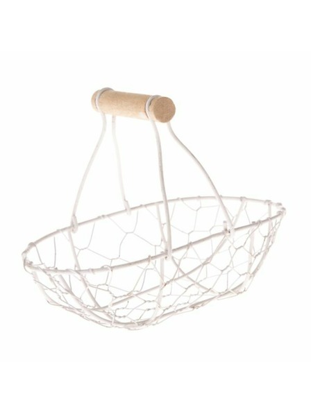 Casa de Engel Metalna košara, bijela, 0/80