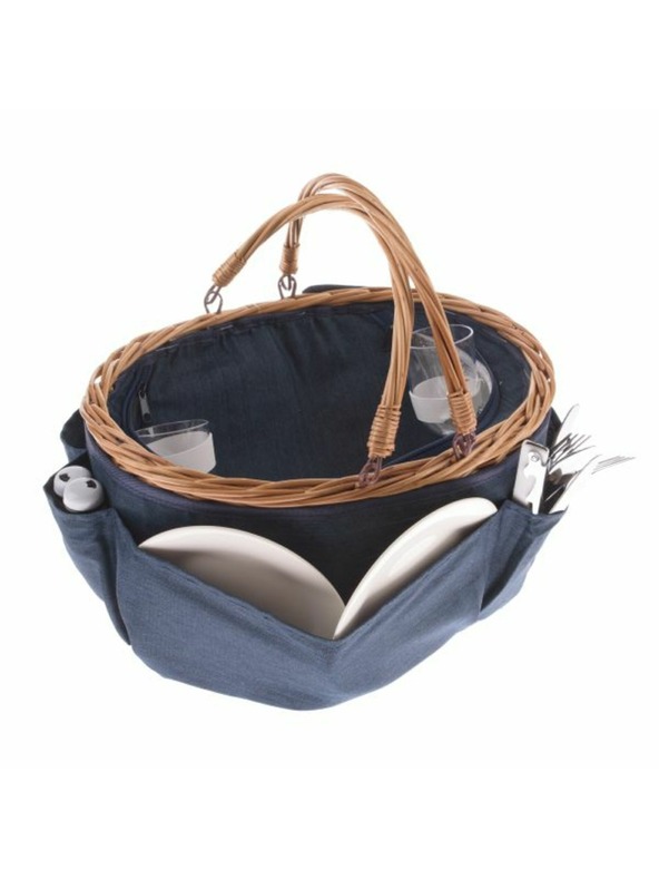 Casa de Engel Pletena košara za piknik za 2 osobe, sa termo kutijom, 0/6