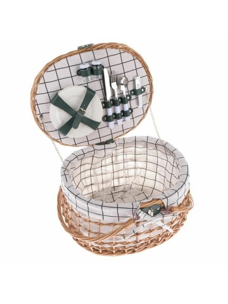 Casa de Engel Pletena košara za piknik za 2 osobe, 0/2