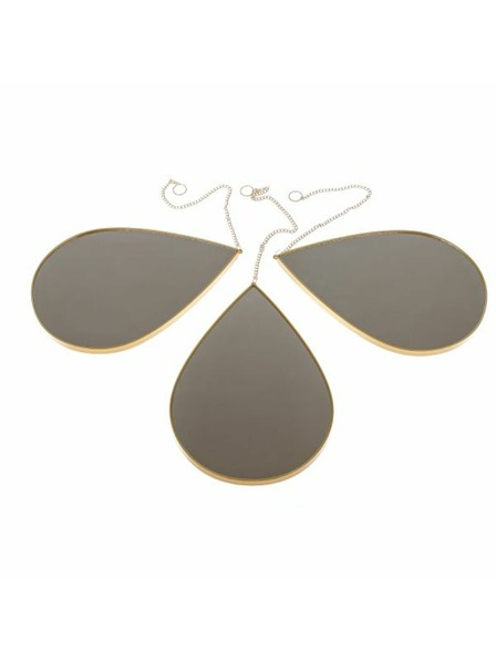 Casa de Engel Plastično zidno ogledalo - kapi - set od 3 komada, 0/24