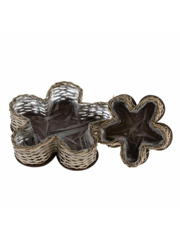 Casa de Engel Ratanske saksije s PVC-om - set od 2 komada, 0/10