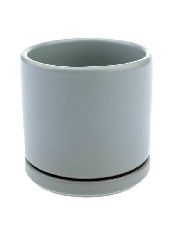 Casa de Engel Keramički lonac s posudom, sivi, 0/24