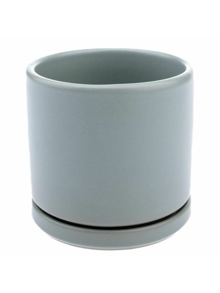 Casa de Engel Keramički lonac s posudom, sivi, 0/24