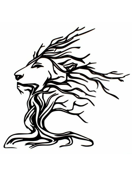 Casa de Engel Drvena dekoracija na zid - stablo/lav, 0/25