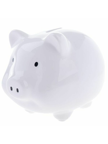 Casa de Engel Keramički novčić - prase, bijeli, 0/12