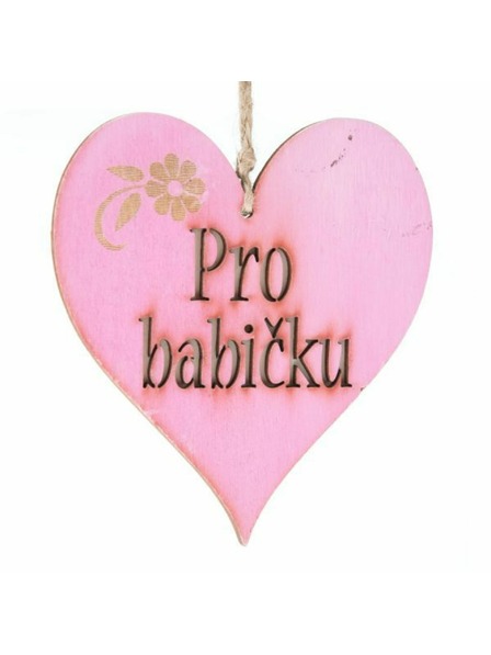 Casa de Engel Drveno viseće srce s natpisom (CZ), 0/150
