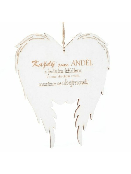 Casa de Engel Drvena viseća krila s natpisom (CZ), 0/20