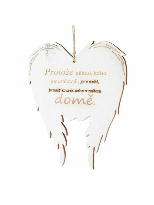 Casa de Engel Drvena viseća krila s natpisom (CZ), 0/50