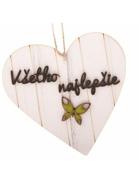 Casa de Engel Drveno viseće srce s natpisom (SK), 0/100