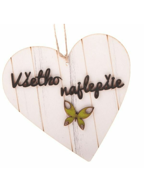 Casa de Engel Drveno viseće srce s natpisom (SK), 0/100