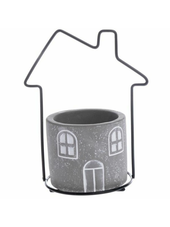 Casa de Engel Betonski poklopac za cvijeće s metalnom kućicom, 0/24