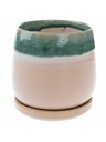 Casa de Engel Keramička saksija s posudom, zelena, 0/12