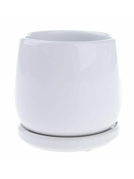 Casa de Engel Keramička saksija s posudom, bijela, 0/24