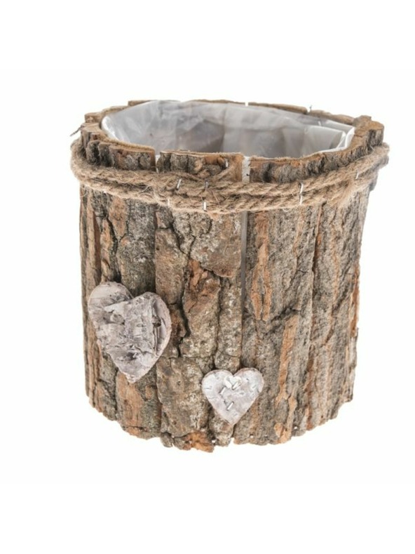 Casa de Engel Drveni poklopac za lonac za cvijeće s PVC-om, 0/24