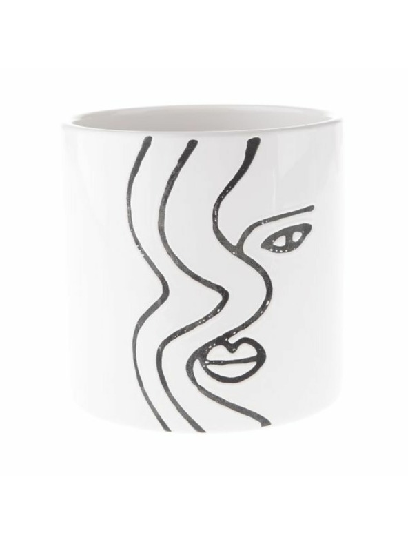 Casa de Engel Keramički poklopac za teglicu s licem, 3/36