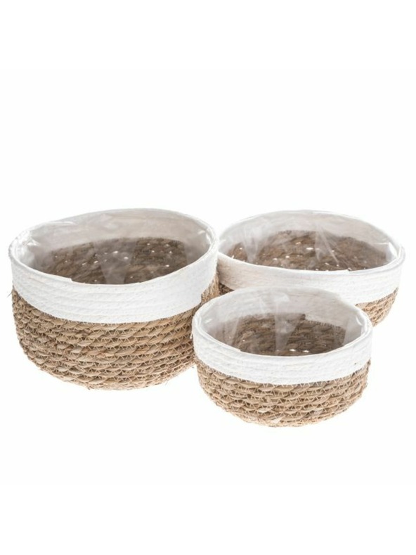 Casa de Engel Košara s PVC-om (morska trava) - set 3 kom, 0/12