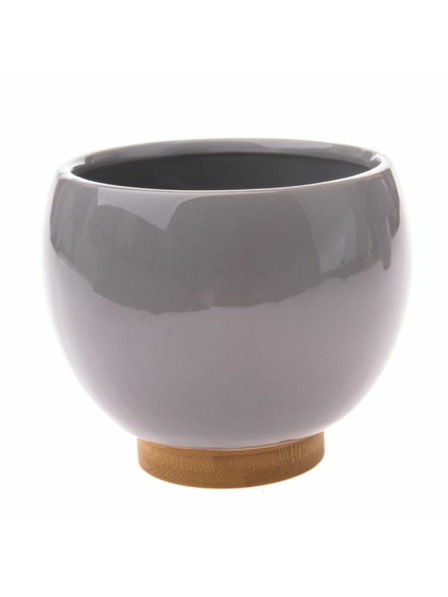 Casa de Engel Keramički poklopac za lonac za cvijeće, sivi, 0/18