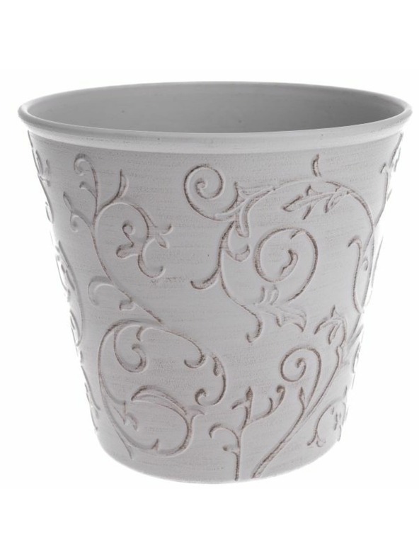 Casa de Engel Pokrov za lonac - Eko plastika, bijeli cvjetni, 0/48